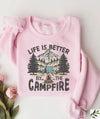 Life Is Better By The Campfire, Camp Crew Shirt, Camp Fire Shirt, Camping Squad Tee, Bonfire Nights Shirt, Happy Camping Shirt, Camper Shirt