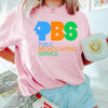 Protect Pbs Logo T-Shirt, Retro Public Broadcasting Service Tee 70S 80S Nostalgia Shirt For Classic Tv Fans, Save Pbs, Political Protest Tee