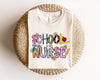 School Nurse Shirt Nurse TShirt School Shirts For Nurse Cute School Nurse Shirt Unisex Graphic Tees Women Trendy School Nurse V Neck Shirt