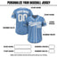 Custom Team Name Number Baseball Jersey Pinstripe, Custom Baseball Jersey for Men Women Youth Kid, Personalized Pinstripe Jersey Blue White