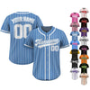 Custom Team Name Number Baseball Jersey Pinstripe, Custom Baseball Jersey for Men Women Youth Kid, Personalized Pinstripe Jersey Blue White