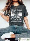 Comfort No Bad Trails Just Bad Knees Shirt, Funny Hiking Shirt, Camping Shirt, Trekking T-shirt, Retro Adventure Shirt, Meme Shirt