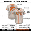 Custom Team Name Number Baseball Jersey Pinstripe, Custom Baseball Jersey for Men Women Youth Kid, Personalized Pinstripe Jersey Sand Orange