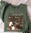 Retro Ghost Reading Books Shirt, Librarian Ghost Halloween Sweatshirt, Halloween Teacher Hoodie, Halloween Shirt, Teacher Gift 2025