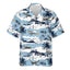 Blue Pastel Aircraft Hawaiian Shirt, Hawaii Button Up Shirt Summer Hawaiian Shirt Gifts