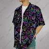 Shadow King Hawaiian Shirt Ghost Summer Hawaii Set Tropical Summer Short Neon Hawaii Button-Up Shirt Gifts