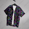 Shadow King Hawaiian Shirt Ghost Summer Hawaii Set Tropical Summer Short Neon Hawaii Button-Up Shirt Gifts