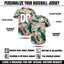 Custom Hawaiian Baseball Jersey with Team Name Number Logo, Personalized Hawaii Floral Shirt for Men Women Youth Preschool Button Shirt