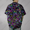 Shadow King Hawaiian Shirt Ghost Summer Hawaii Set Tropical Summer Short Neon Hawaii Button-Up Shirt Gifts
