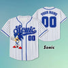 Personalized The Hedgehog Collection Baseball Jersey, Sonic Birthday Jersey Shirt, The Hedgehog Sonic Baseball Team Outfit