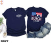 Red White and Busch Light T-Shirt, 4th of July Shirt, Independence Day Gift, Busch Light Sweatshirt, Patriotic Sweater, Summer BBQ Tee