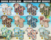 Custom Hawaiian Jersey with Logo, Personalized Face Hawaiian Baseball Jersey for Men Women Youth Kid, Summer Beach Party Gift for Dad