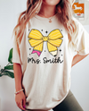 Personalized Back to School Teacher T- Shirt, Retro Teacher Coquette Pencil Bow Tee, First Day of School Teacher Gift, Teacher Matching Tees