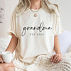Grandma Est. 2025 T Shirt, Personalized Grandma Est Shirt, Pregnancy Announcement, Gift for Grandma