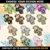 Custom Hawaiian Baseball Jersey with Team Name Number Logo, Personalized Hawaii Floral Shirt for Men Women Youth Preschool Button Shirt