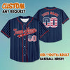 Custom Team Name And Number USA Baseball Jersey, Custom 4th of July Jersey Shirt, Patriotic Baseball Jersey, USA Jersey